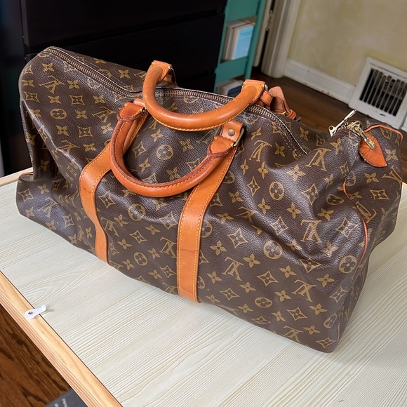 Authentic Vintage '80s LOUIS VUITTON Keepall Luggage Bag - Picture 10 of 17